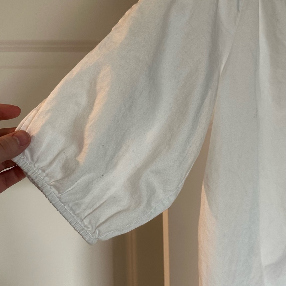 Ann Taylor Loft Medium White Blouse - Picture 4 of 9